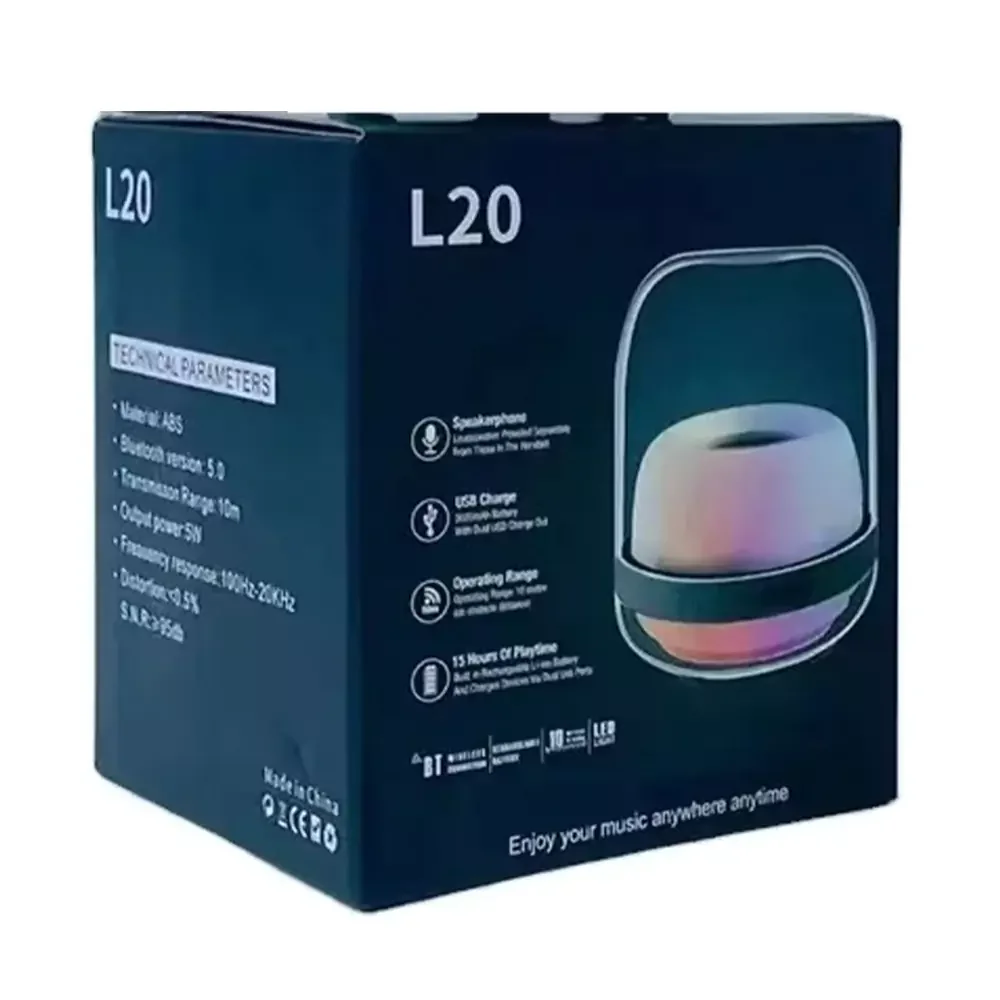 L20 Wireless Portable Colorful LED Light Speaker