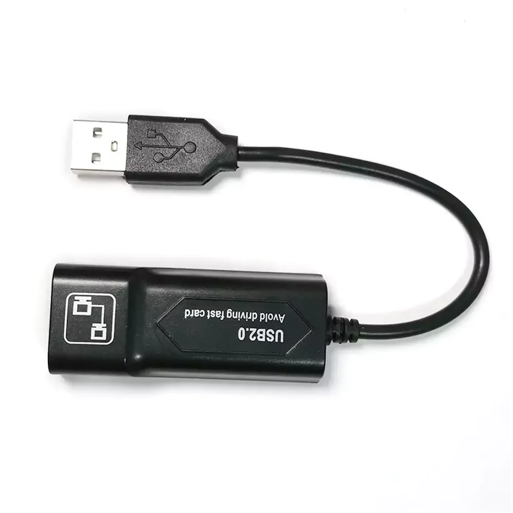 USB 2.0 Ethernet Adapter RJ45 10/100 Mbps