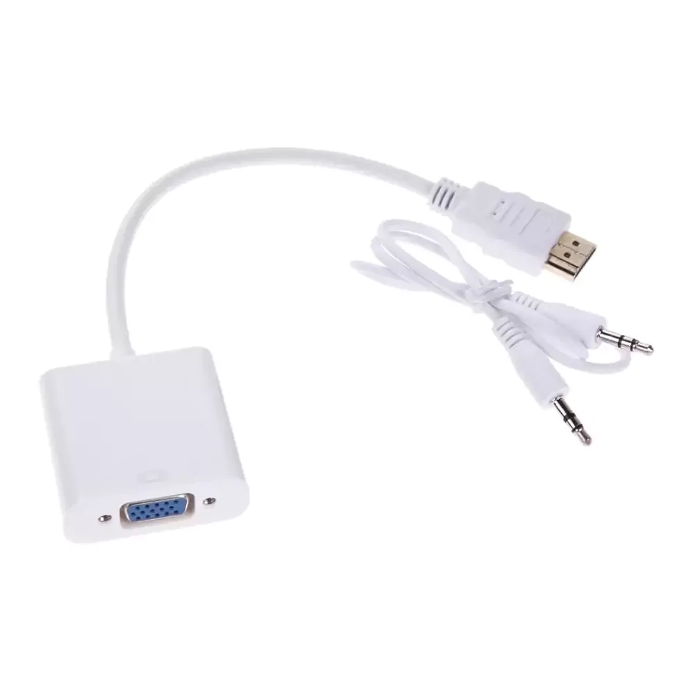 HDMI to VGA Converter and Audio Adapter Cable