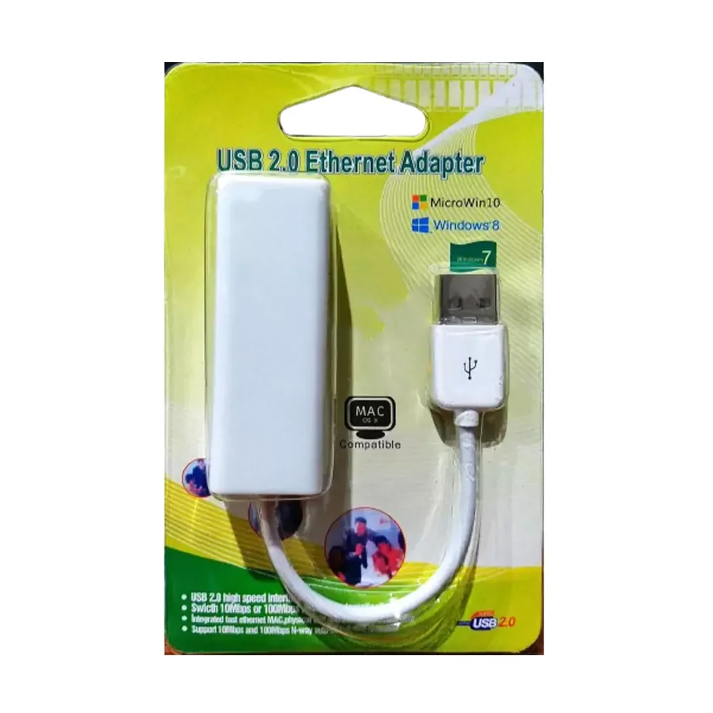 USB 2.0 RJ45 Lan Network Ethernet Adapter Card 10/100Mbps