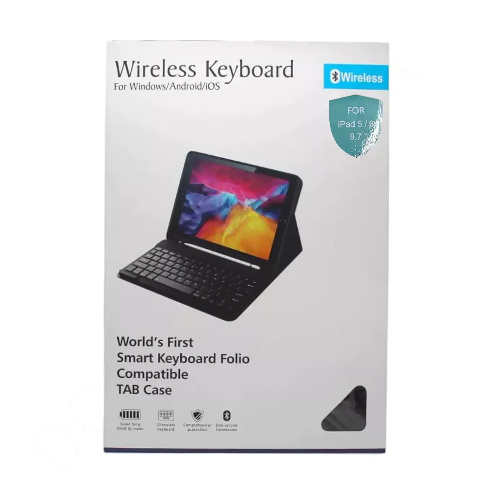 iPad 5,6 (9.7) Wireless Smart Keyboard Folio Stand Case