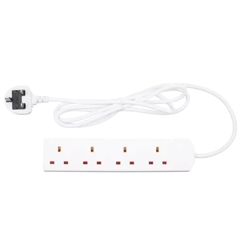 MTK 4 Way 13A Plug Socket with 2m Cable