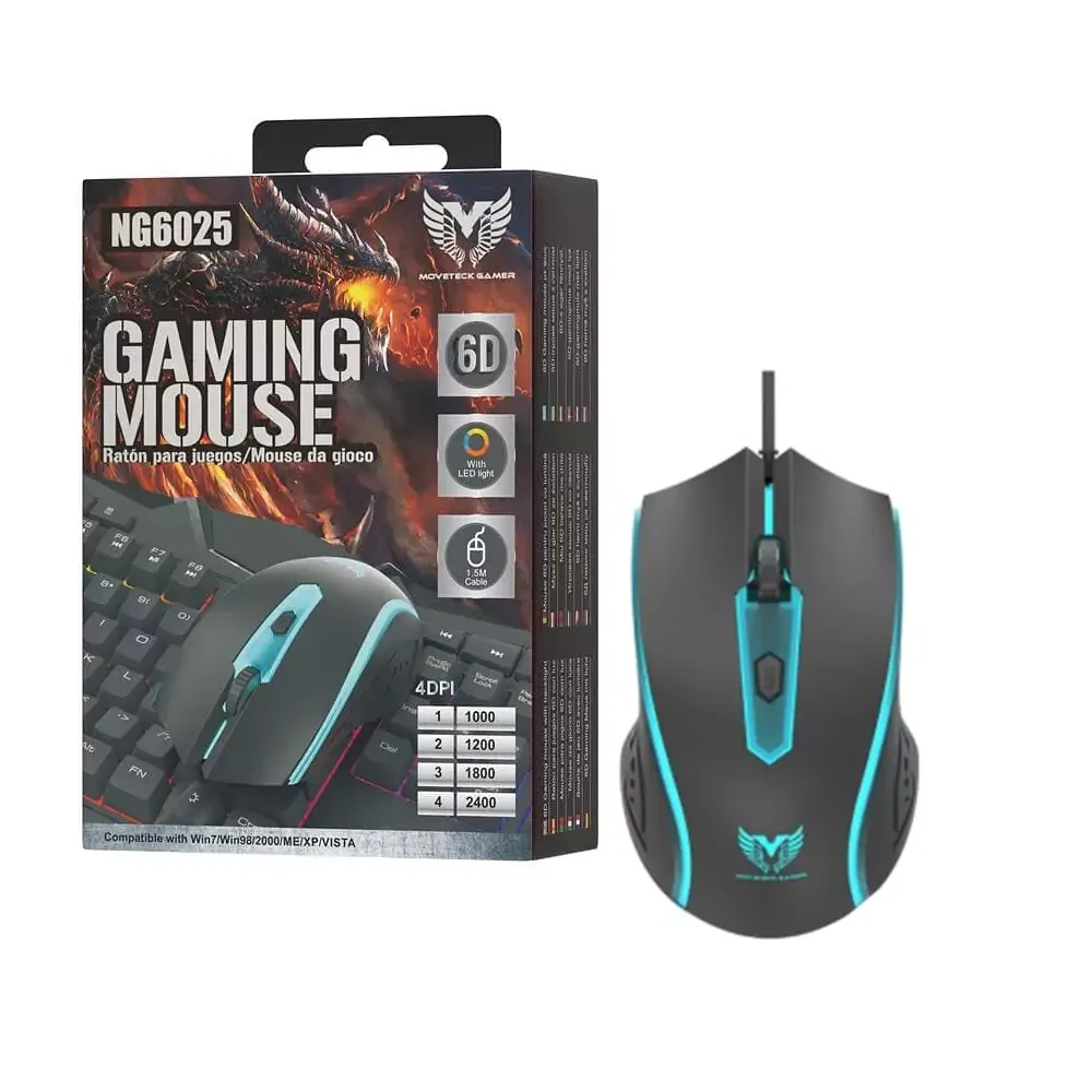 MTK Gaming Mouse NG6025 NE 6D with Cable 1.5m