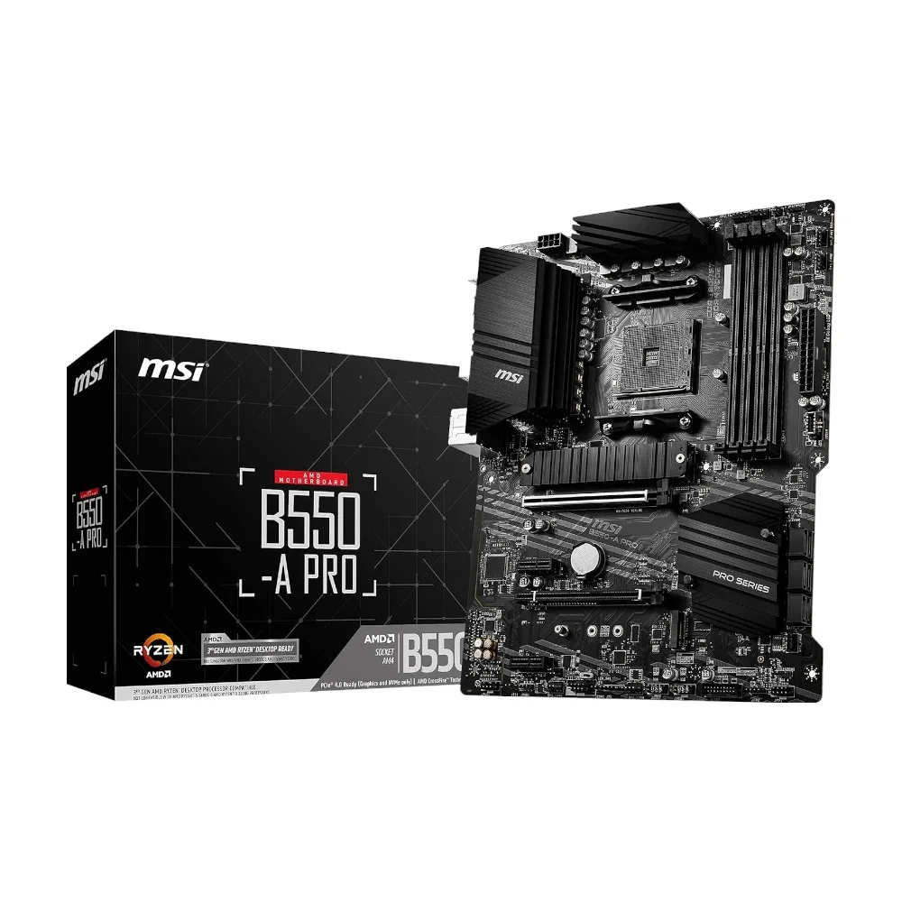 MSI B550 A-PRO ProSeries Motherboard (AMD AM4, DDR4, PCIe 4.0)