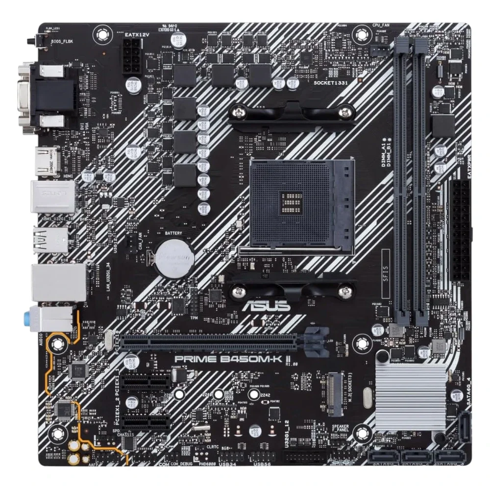 ASUS Prime B450M-K II AM4 Micro-ATX Motherboard