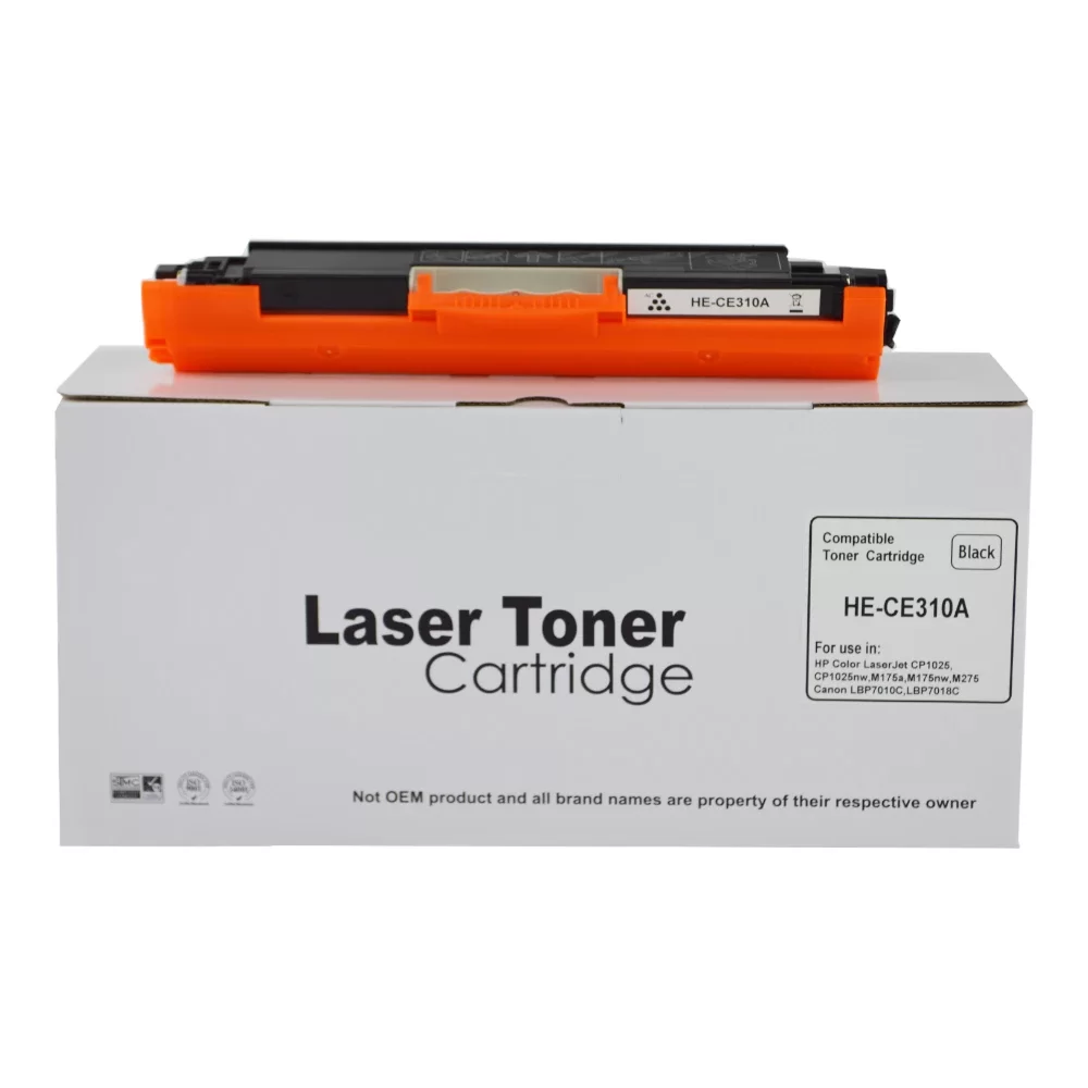 HP CE310A Black Toner Ctg also for 126A Canon 729