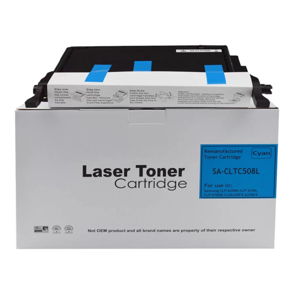 Samsung CLP620 Hi Yld Cyan Toner CLT-C5082L HP SU055A