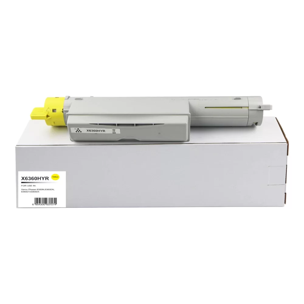 Xerox Phaser 6360 Yellow Hi Yld Toner 106R01220