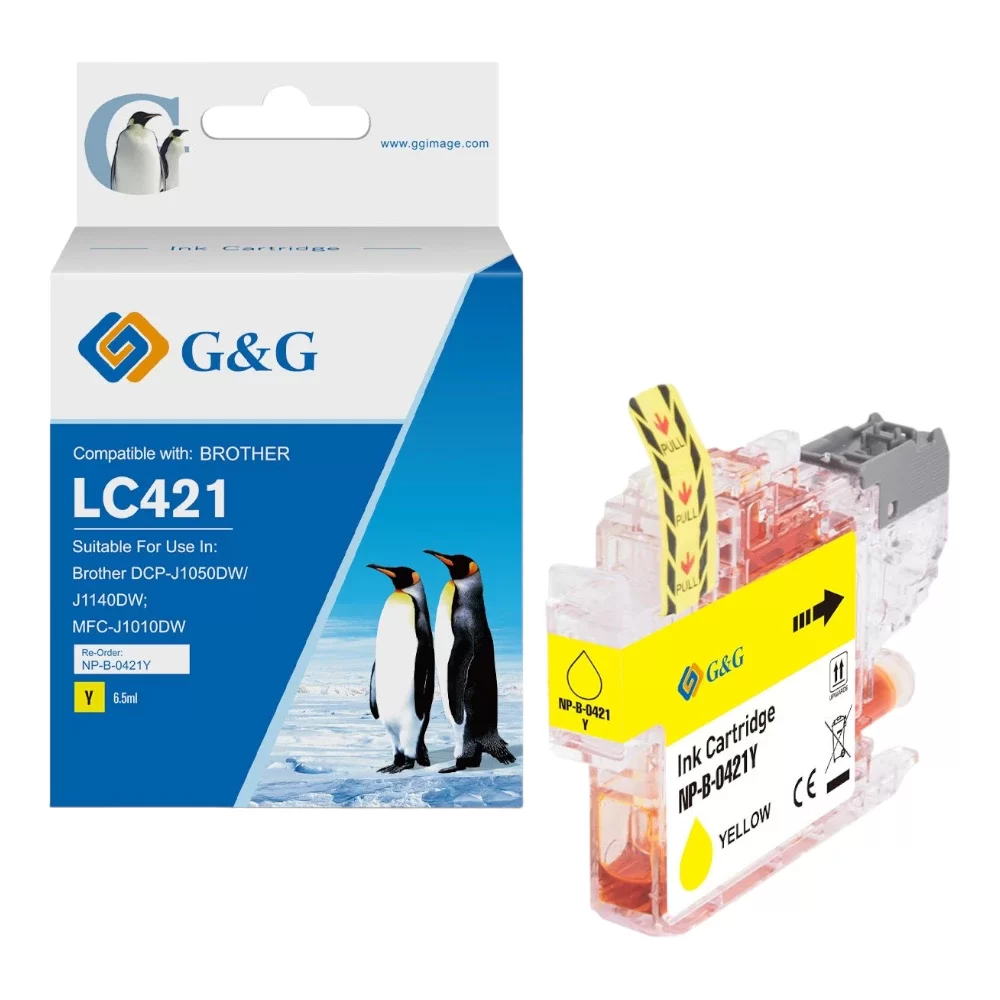 Brother LC421Y Yellow Ink Cartridge