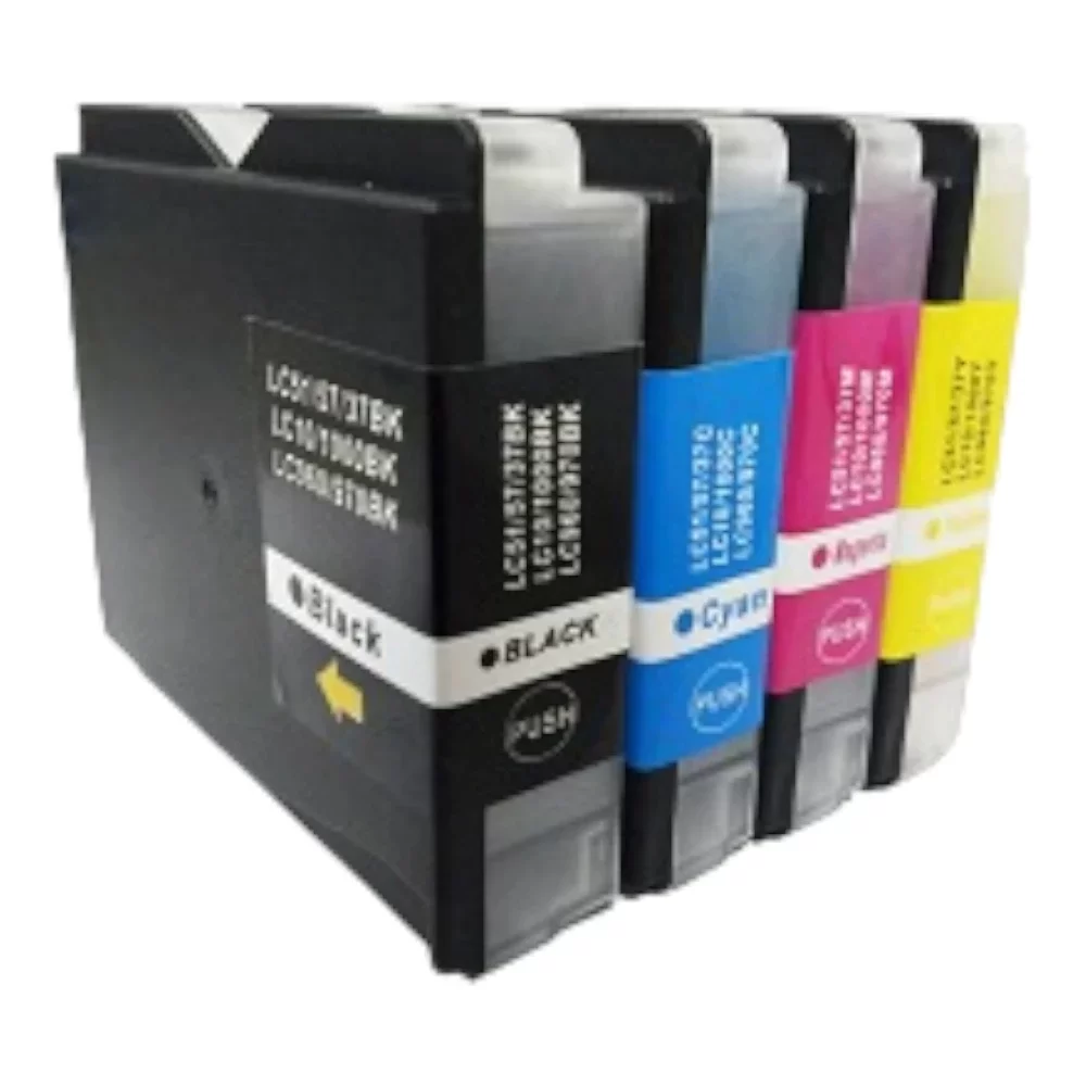 Brother LC1000 Multipack 4 Ink Ctgs  [LC1000BK/C/M/Y]
