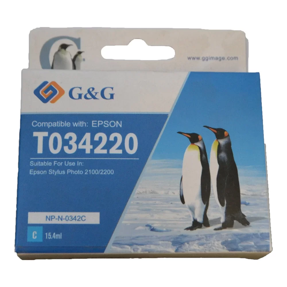 Epson G+G T0342 Cyan Ink Ctg T034240