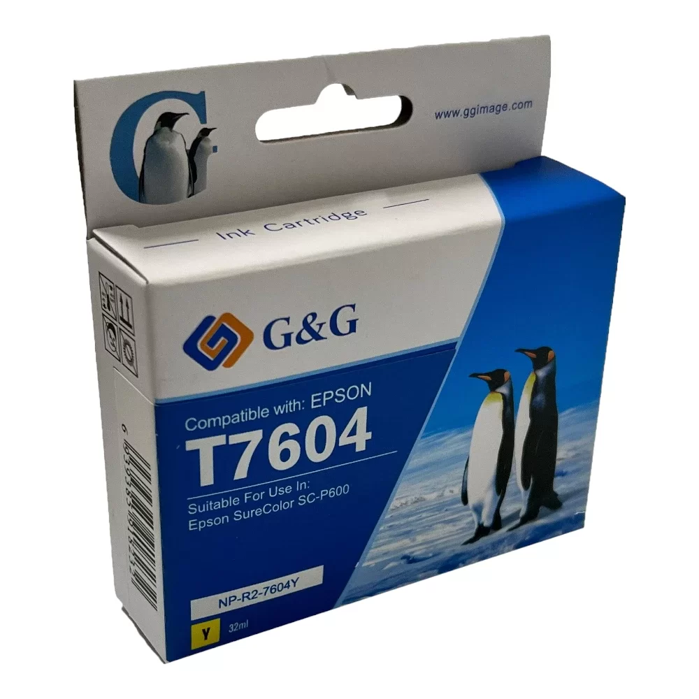 Epson G+G T7604 Yellow Wide Format Ink Ctg C13T760440