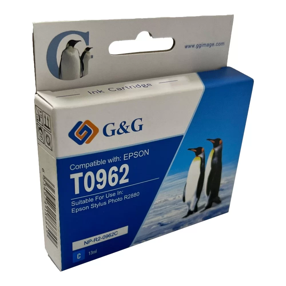 Epson G+G T0962 Cyan Ink Ctg C13T09624010
