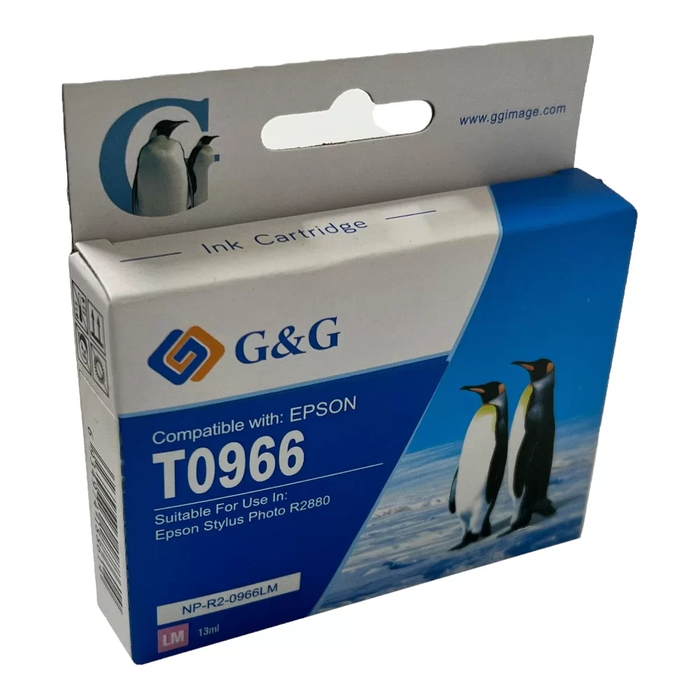 Epson G+G T0966 Light Magenta Ink Ctg C13T09664010