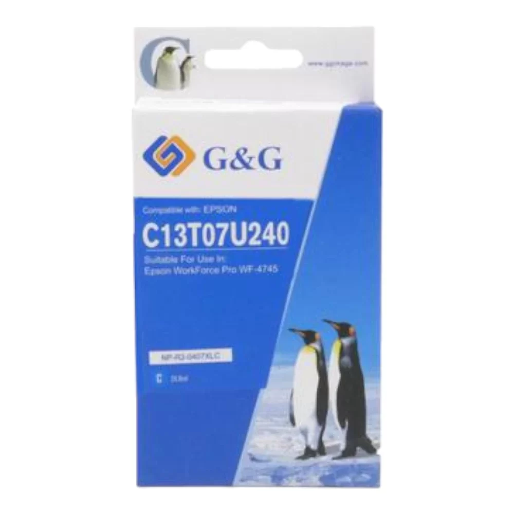 Epson G+G 407XL C13T07U240 Cyan Ink Ctg