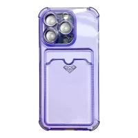 MAXX Clear Case with Card Slot and Diamond Accent 