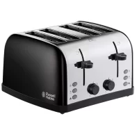 Russell Hobbs Worcester 4 Slice Black Toaster