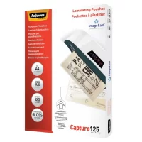 Fellowes A4 125 Micron Laminating Pouches