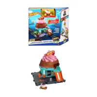 Hot Wheels Ice Cream Swirl Vehicle Playset