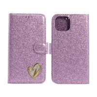 Shiny Leather Glitter Book Case for iPhone 13