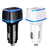 Car Charger with LED Light USB Cable