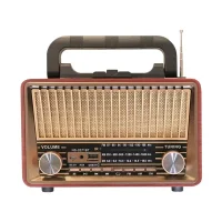 NNS-2071BT Retro Wooden Rechargeable Radio