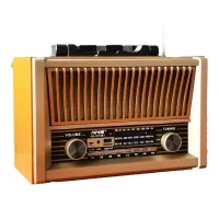 NS-2076BT Retro Wooden Rechargeable Radio