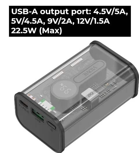 Vidvie PB774 Power Bank - 10000mAh Portable Charger